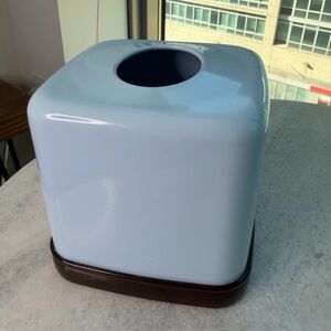 Light Blue Tissue Box Cover